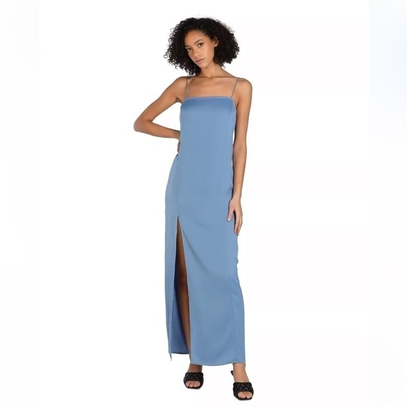Nicole Williams English x Bar III Side-Slit Maxi Dress Size Medium - Picture 1 of 5